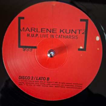2LP Marlene Kuntz: H.U.P Live In Catharsis