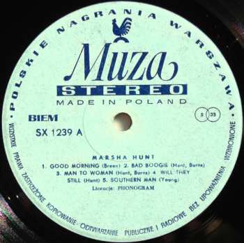 LP Marsha Hunt: Marsha Hunt