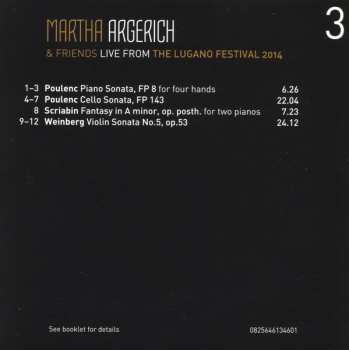 3CD/Box Set Martha Argerich And Friends: Live From Lugano 2014