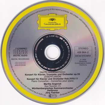 CD Dmitri Shostakovich: Piano Concerto No. 1 / Piano Concerto No. 11