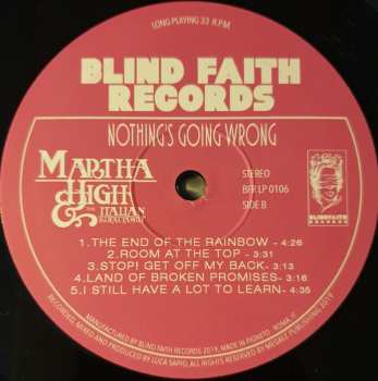 LP Martha High: Nothing's Going Wrong