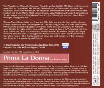 CD Elisabeth Schwarzkopf: Prima La Donna – Operndiven In Ton Und Wort (Legenden Des Gesanges, Vol.13)