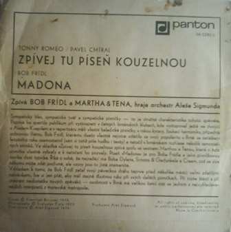 SP Martha A Tena Elefteriadu: Zpívej Tu Píseň Kouzelnou / Madona