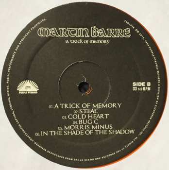 LP Martin Barre: A Trick Of Memory LTD | CLR