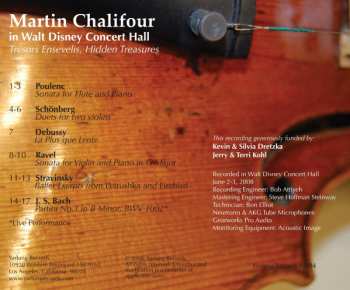 CD Martin Chalifour: Martin Chalifour In Walt Disney Concert Hall: Tresors Ensevelis, Hidden Treasures CLR