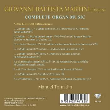 9CD/Box Set Manuel Tomadin: Complete Organ Music