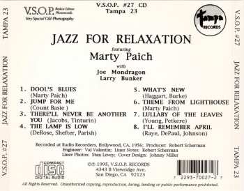 CD Marty Paich: Jazz For Relaxation