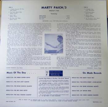 LP Marty Paich Trio: Marty Paich Trio