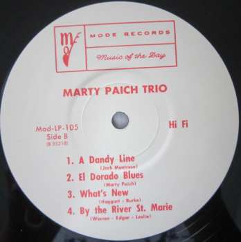 LP Marty Paich Trio: Marty Paich Trio