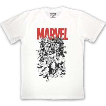 Merch Marvel Comics: Tričko Black & White Characters