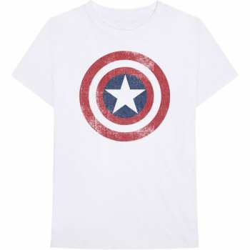 Merch Marvel Comics: Tričko Captain America Distressed Shield 