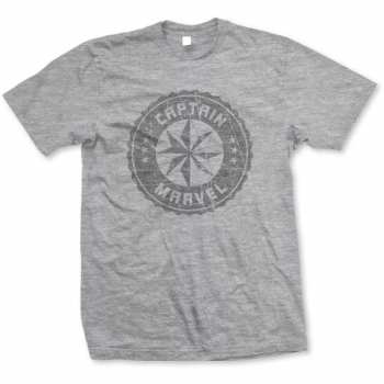 Merch Marvel Comics: Tričko Captain Marvel Grey Circle 