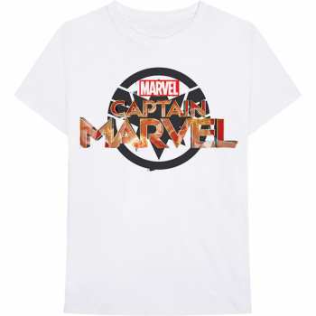 Merch Marvel Comics: Tričko Captain Marvel New Logo Marvel Comics  S