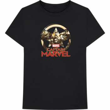 Merch Marvel Comics: Tričko Captain Marvel Star Logo Marvel Comics  S