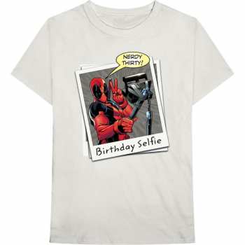 Merch Marvel Comics: Tričko Deadpool Birthday Selfie 