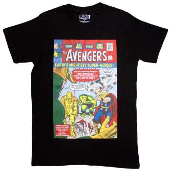 Merch Marvel Comics: Marvel Comics Unisex T-shirt: Earth's Mightiest... Comic Cover (small) S