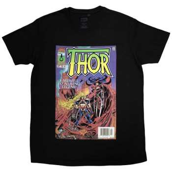Merch Marvel Comics: Marvel Comics Unisex T-shirt: Thor Living Legend Comic Cover (small) S