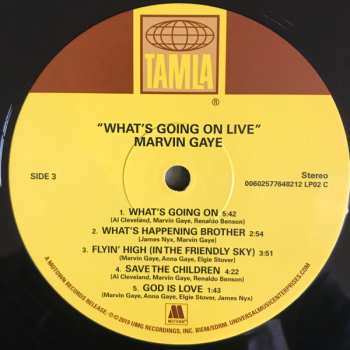 2LP Marvin Gaye: What's Going On Live