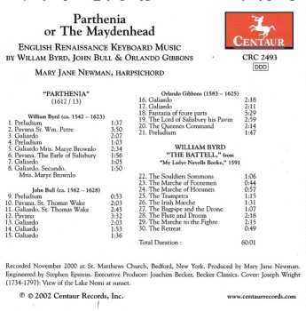 CD Mary Jane Newman: Parthenia Or The Maydenhead