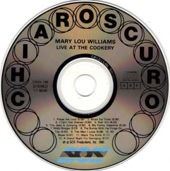 CD Mary Lou Williams: Live At The Cookery