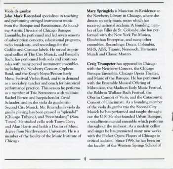 CD Mary Springfels: "Bass"ically French: Music of Marais, Corrette and Philidor