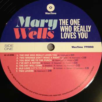 LP Mary Wells: The One Who Really Loves You LTD