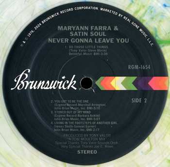 LP Maryann Farra: Never Gonna Leave You CLR | LTD