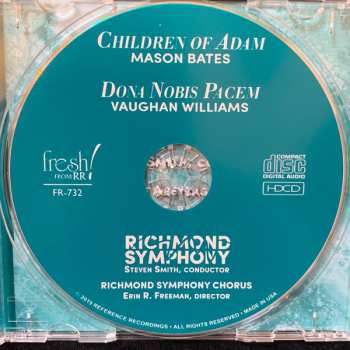CD Ralph Vaughan Williams: Children Of Adam / Dona Nobis Pacem
