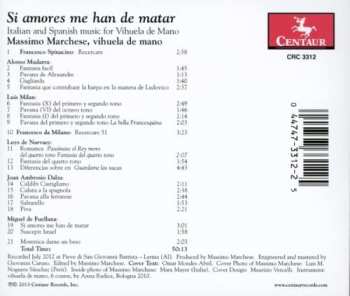 CD Massimo Marchese: Música Italiana Y Española Para Vihuela De Mano