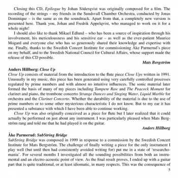 CD Mats Bergström: SubString Bridge