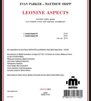 CD Evan Parker: Leonine Aspects
