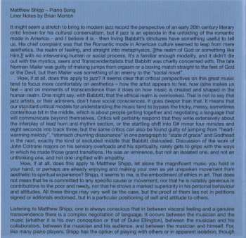 CD Matthew Shipp Trio: Piano Song