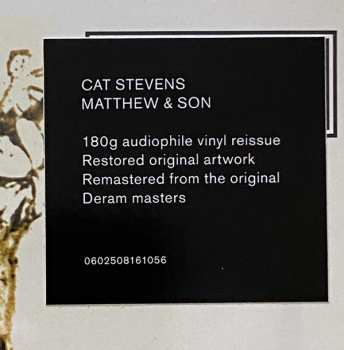 LP Cat Stevens: Matthew & Son