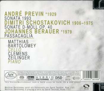 SACD Matthias Bartolomey: Previn Shostakovitch, Sonaten Berauer Passacaglia
