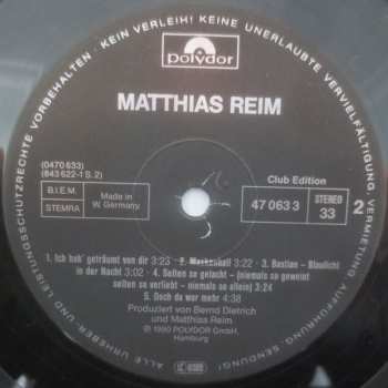 LP Matthias Reim: Reim