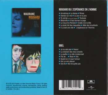 2CD/Box Set Maurane: Nougaro Ou L'Espérance En L'Homme / Brel