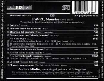 CD Maurice Ravel: Works Transcriber For Ten-Stringed Guitar & Alto Guitar