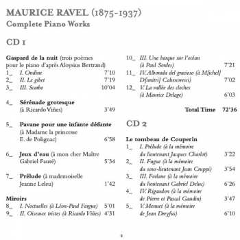 2CD Maurice Ravel: Complete Piano Works