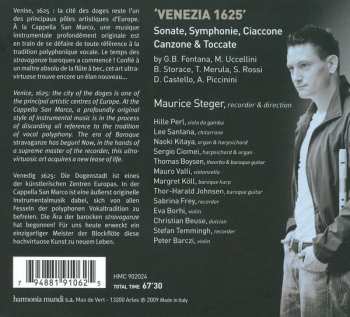 CD Maurice Steger: Venezia 1625