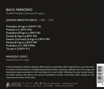 CD Johann Sebastian Bach: Bach Mirrored - Parallel Preludes, Fantasias & Fugues 