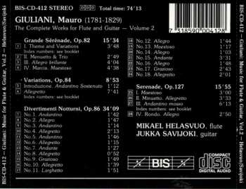 CD Mauro Giuliani: The Complete Works For Flute And Guitar, Volume 2