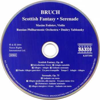 CD Max Bruch: Scottish Fantasy • Serenade