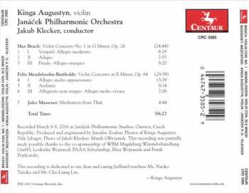 CD Max Bruch: Violin Concerto No. 1 In G Minor; Violin Concerto In E Minor; Meditation From Thaïs