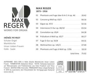 CD Max Reger: Works For Organ DIGI