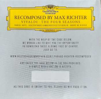 2LP Max Richter: Recomposed By Max Richter: Vivaldi - The Four Seasons