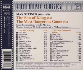 CD Max Steiner: The Son Of Kong / The Most Dangerous Game