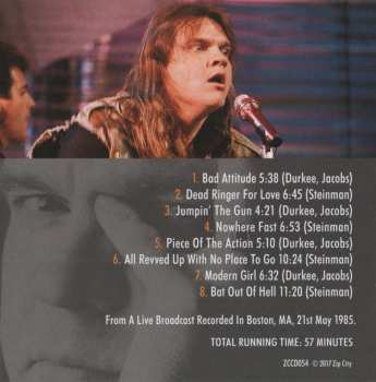 CD Meat Loaf: Boston Broadcast 1985