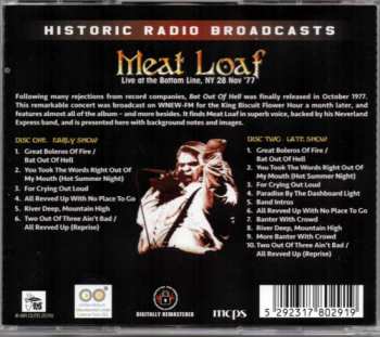 2CD Meat Loaf: Live At The Bottom Line, NY 28 Nov '77