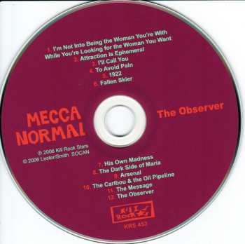 CD Mecca Normal: The Observer