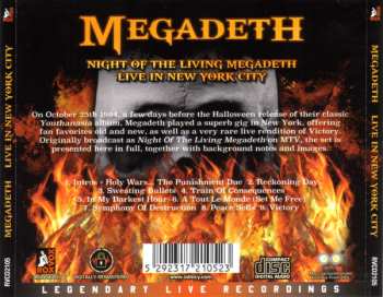 CD Megadeth: Night Of The Living Megadeth - Live In New York City